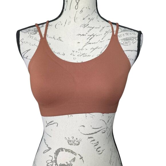 Offline by Aerie Women's Size Small Brown Crossback Bralette - Picture 1 of 4